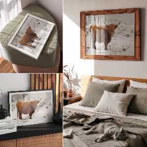 Premium wall art depicting a winter scene