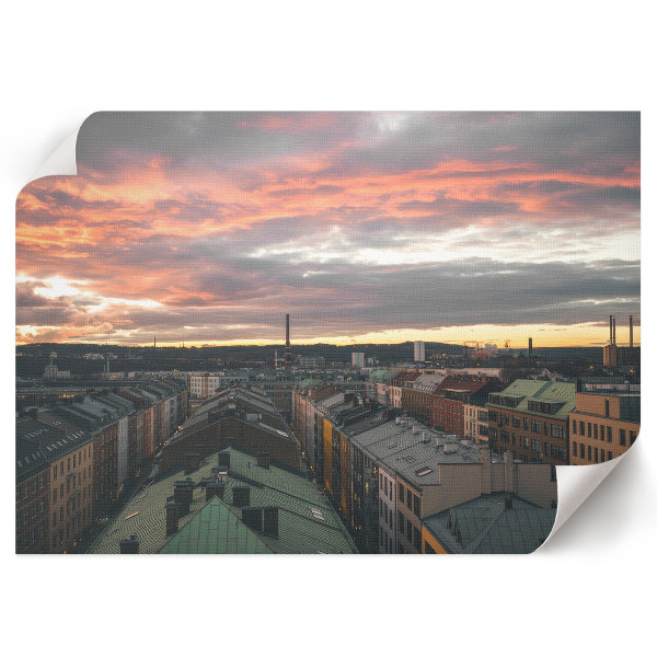 Modern wall art poster titled "Urban West"
