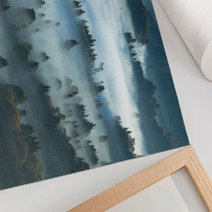 Premium wall art featuring a foggy nature scene
