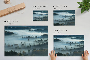 Premium wall art featuring a foggy nature scene