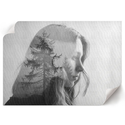 Premium wall art depicting a tree face