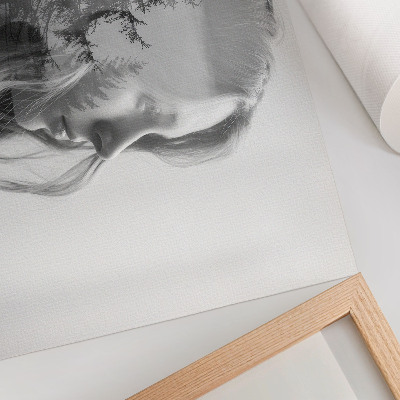 Premium wall art depicting a tree face