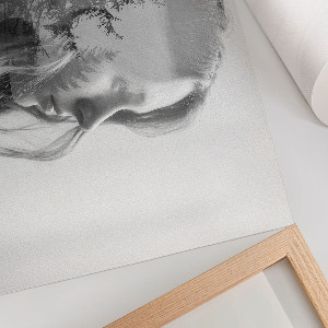 Premium wall art depicting a tree face