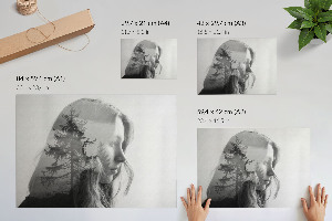Premium wall art depicting a tree face