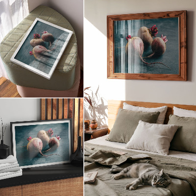 Canvas poster featuring a sweet beets illustration