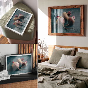 Canvas poster featuring a sweet beets illustration