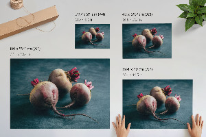 Canvas poster featuring a sweet beets illustration