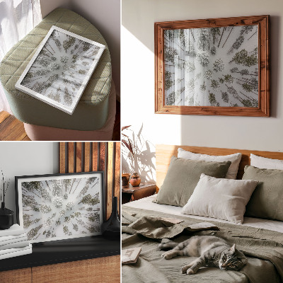 Premium wall art depicting a winter forest scene
