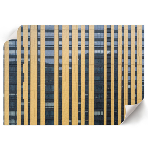 Canvas poster with a modern facade motif