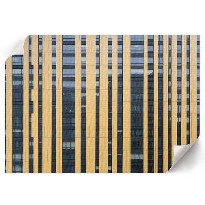 Canvas poster with a modern facade motif