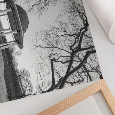 Wall poster depicting a city gazebo
