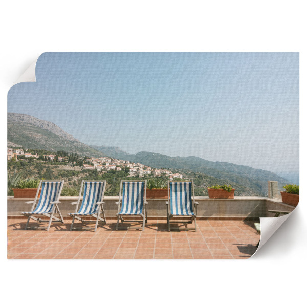 Modern wall art poster titled "A Place to Relax"