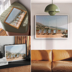 Modern wall art poster A place to relax