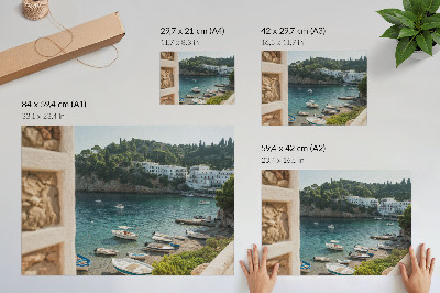 Premium wall art featuring a seaside landscape