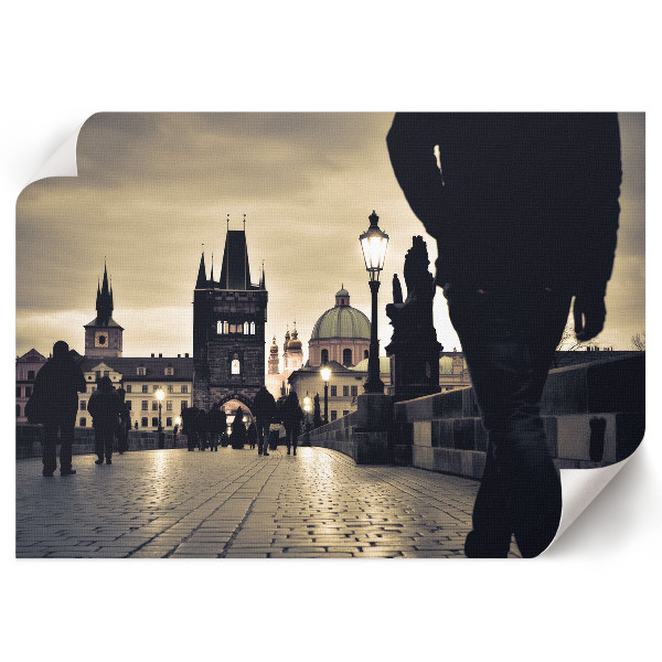 Canvas poster featuring a historic city