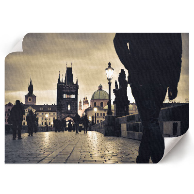 Canvas poster featuring a historic city