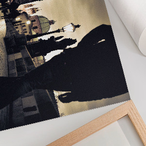 Canvas poster featuring a historic city
