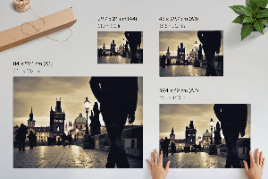 Canvas poster featuring a historic city