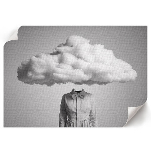 Canvas poster Cloud head