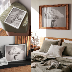 Canvas poster Cloud head