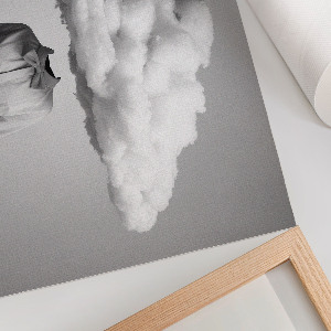 Canvas poster Cloud head