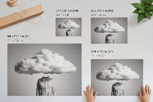 Canvas poster Cloud head