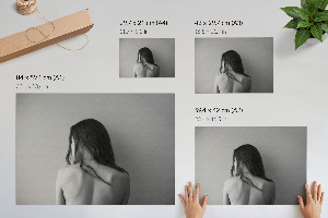 Premium wall art Black and white silhouette