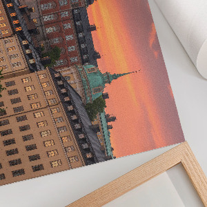 Canvas poster with Urban West design