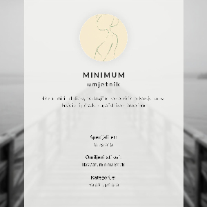 Modern wall art poster featuring a foggy surface