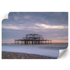 Canvas poster depicting a calm sea