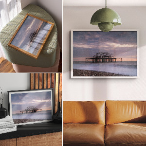 Canvas poster depicting a calm sea