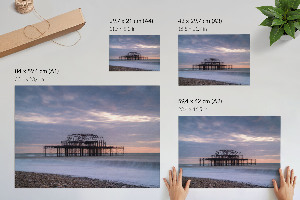 Canvas poster depicting a calm sea