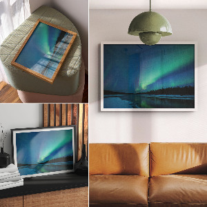 Northern lights wall poster