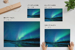 Northern lights wall poster