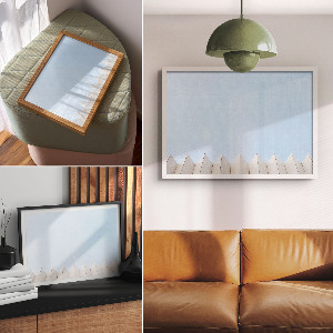 Canvas poster Geometric facade