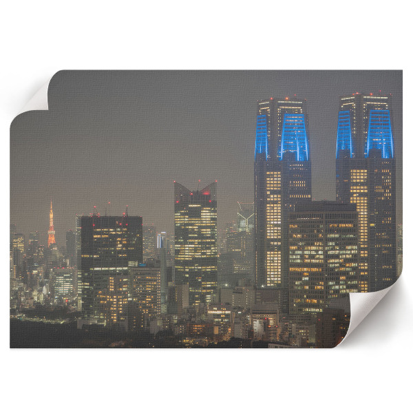 Night city wall poster