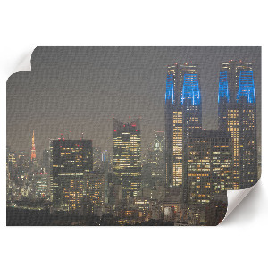 Night city wall poster