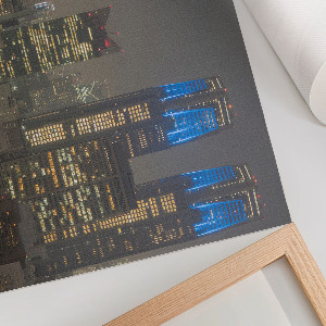 Night city wall poster
