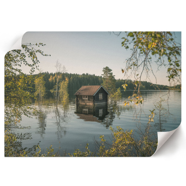 Modern wall art poster Lake tranquility