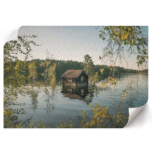 Modern wall art poster Lake tranquility