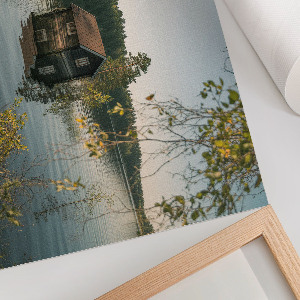 Modern wall art poster Lake tranquility