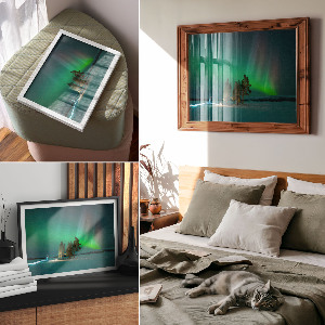 Canvas poster Magical aurora