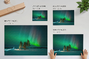 Canvas poster Magical aurora