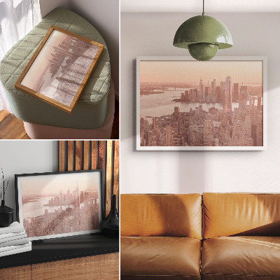 Premium wall art featuring a city panorama