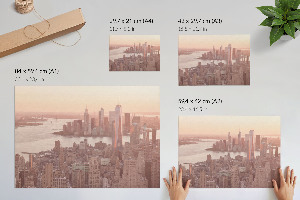 Premium wall art featuring a city panorama