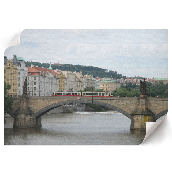 Canvas poster featuring an urban landscape