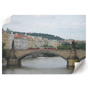 Canvas poster featuring an urban landscape