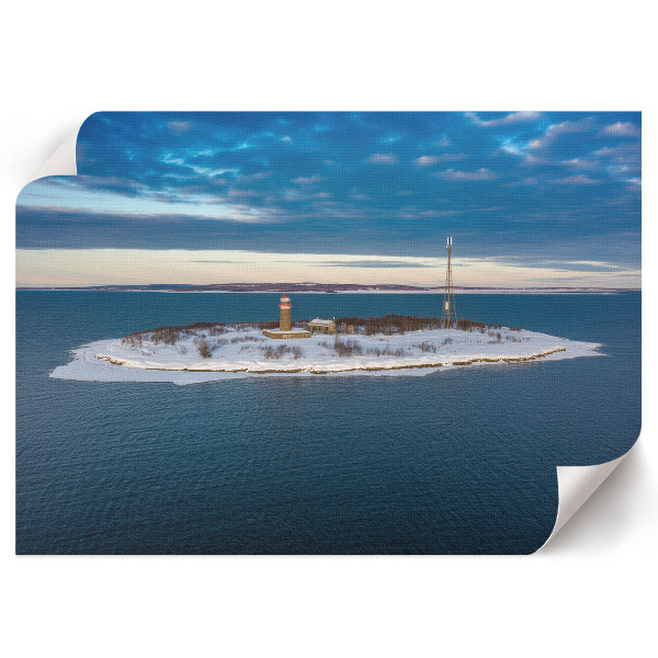 Wall poster with a winter landscape