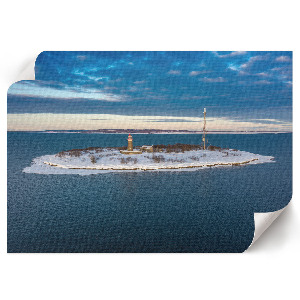 Wall poster with a winter landscape