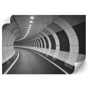 Wall poster with a modern tunnel design